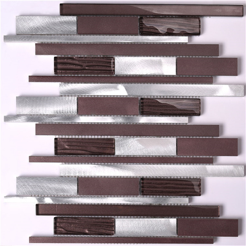 Mosaikleverantör av mosaik i aluminium med långa remsor
