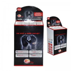 2018 bärbar POS-kartonggolvstativ, reklamprodukt Pop-kartongstativ