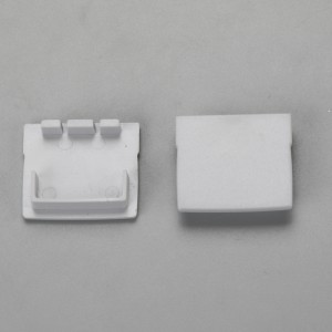 LED-profil aluminiumkanalsystem med lock och ändlock för LED-remsinstallationer