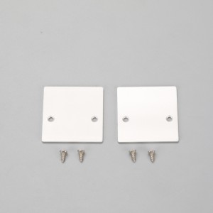 Frostad och genomskinlig täckning av U-form och V-form LED-aluminiumprofil i 6063