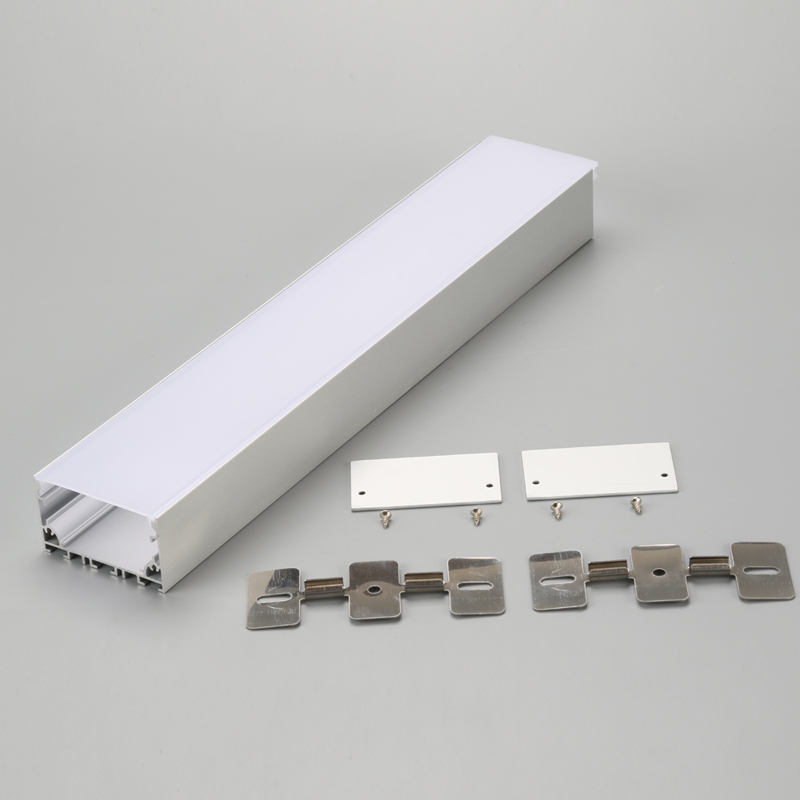 6063 U-formad aluminiumkanal LED-aluminiumekstrudering för LED-remsbelysning