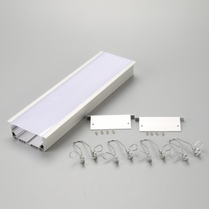 0,5m 1m 2m 3m infälld LED-aluminiumprofil för LED-remsljusapplikation