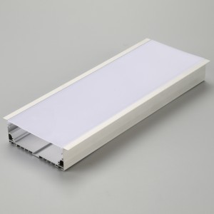 LED-aluminiumprofil med PC-diffusor platt form