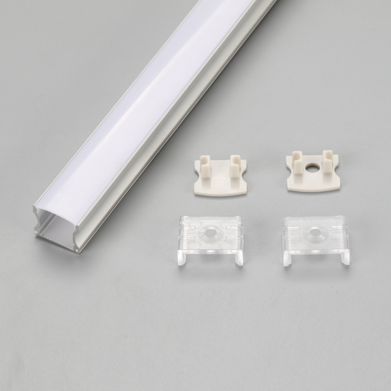 Strukturell aluminium extrudering av 3 mm för flexibel eller hård LED-remsa