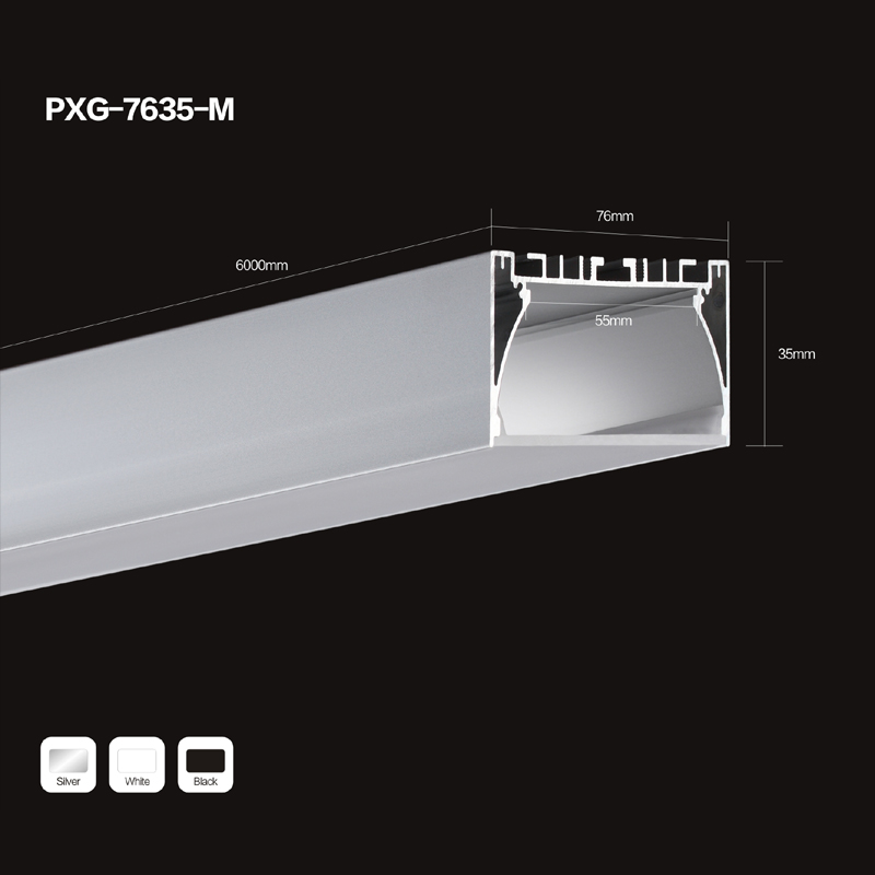 Hot sell LED-ljuslampor U- och V-formade extruderade aluminiumprofiler