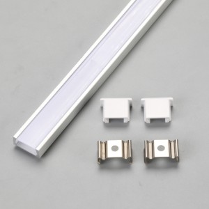 Inomhus anodiserad aluminiumprofil LED-linjär ljusarmatur med strängsprutning PC-hölje