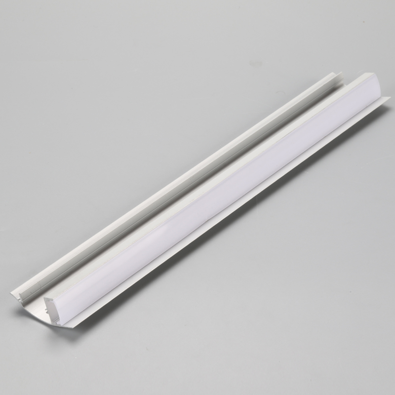 Hörn PC-lock aluminiumprofil LED-remsa för flexibel LED-ljusremsdiffusor