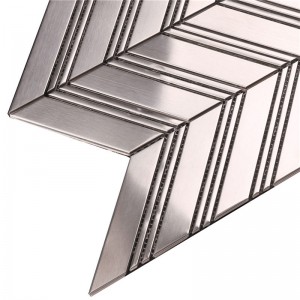 Arrowhead Metal Sillben Mosaic Backsplash Tile