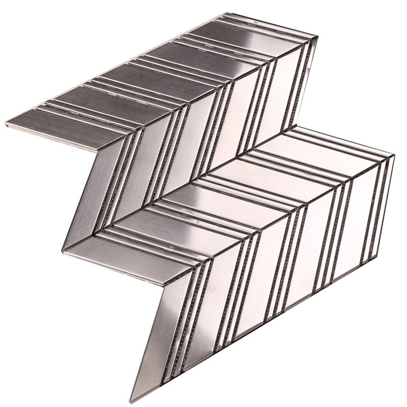 Arrowhead Metal Sillben Mosaic Backsplash Tile