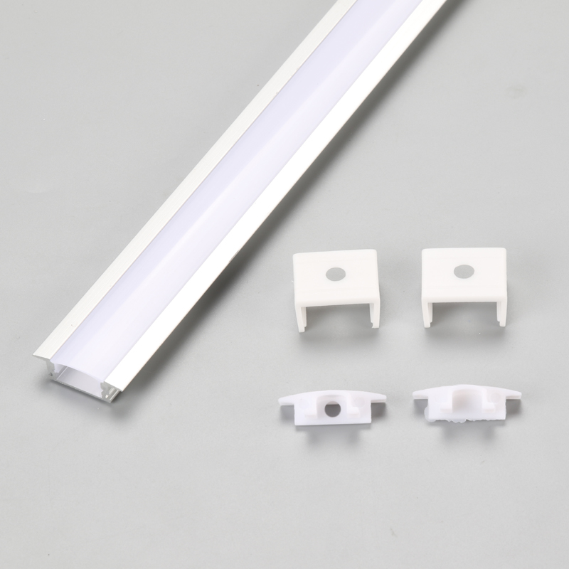 Infälld LED-remsa linjär aluminiumprofil