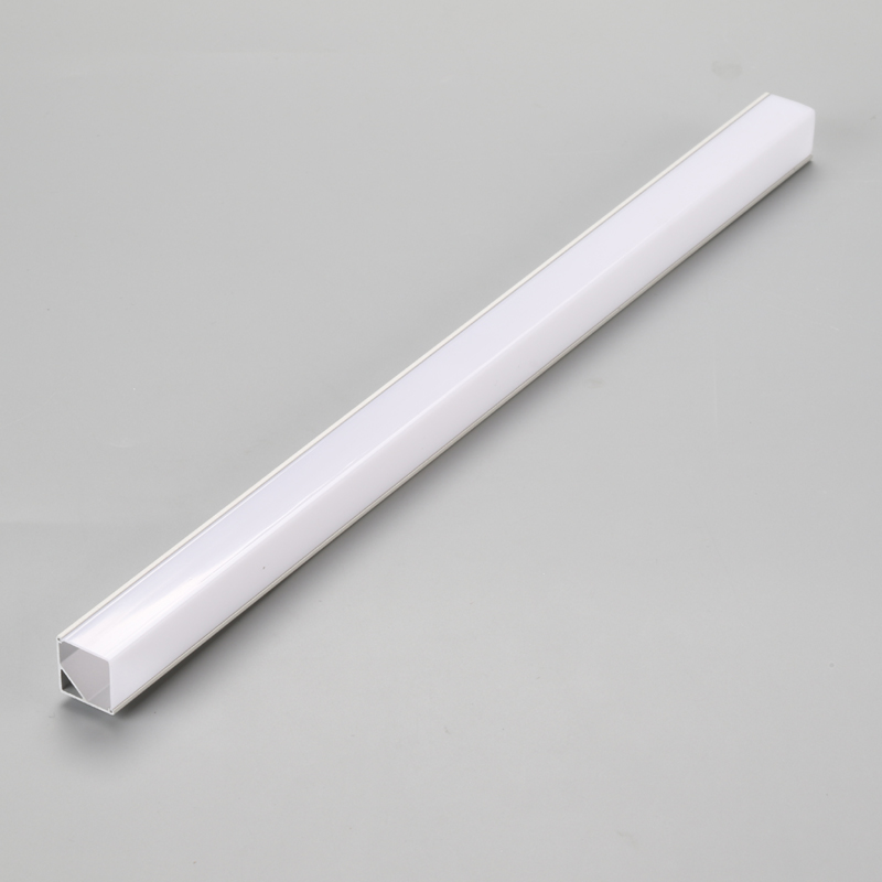 Silver 90-graders LED-remsa aluminiumkanalprofil