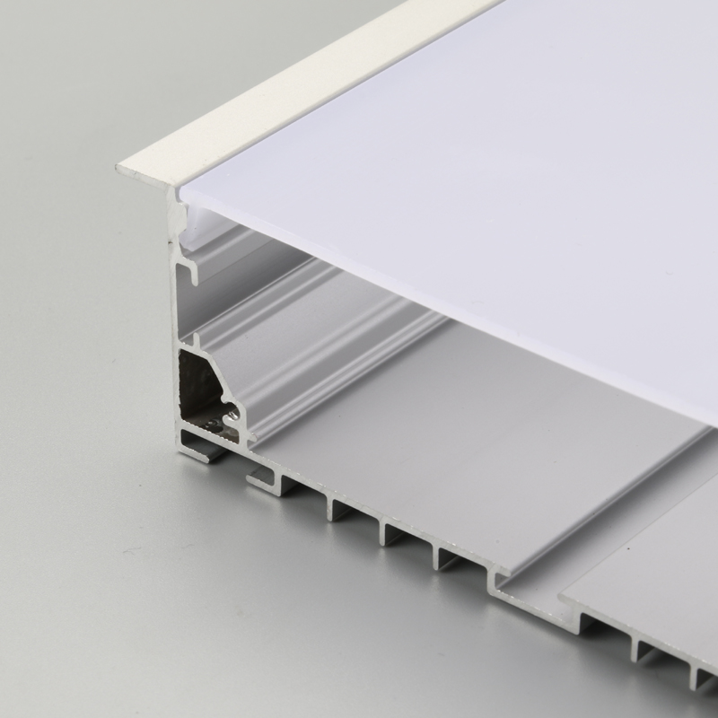 Anodiserad silver-aluminium LED linjär remsa ljusprofil