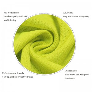 Polyester stickat tyg