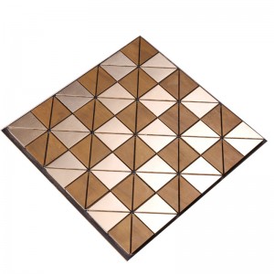 Dekor Champagne Gold Color Geometric Mosaic Tile HSW18118