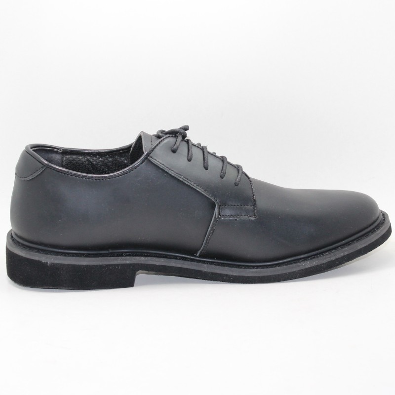 Black Action Leather Oxford Dress Military Officer Men Shoes