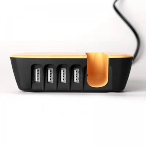 KPS-5401PB Four Port Charger Station \u0026 4000 mAh Power Bank