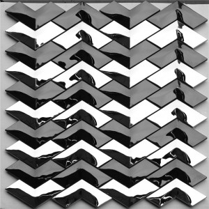 Fishbone V-form vågplatta för väggdekoration HSW18012