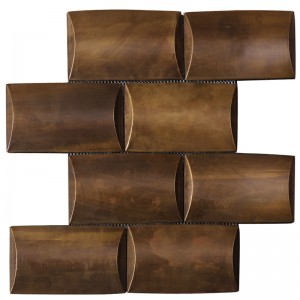 Mosaikplattor i vintage koppar för lobbydekor HSW18126