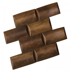 Mosaikplattor i vintage koppar för lobbydekor HSW18126