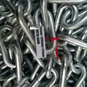 Hot Dip Galvanized High Breaking Load Long Link Lashing Chain