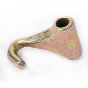 Smidd fingerkrok gulpläterad