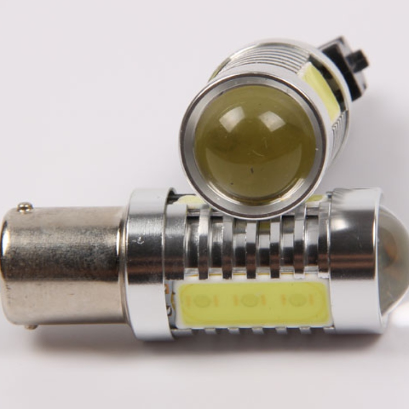 bil blinkar 6w cob med linsen bil säkerhetskopiera och blinkljus s25 1156 3156