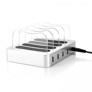 KPS-8402LC Fyra USB-portar laddningsstation (US / EU / UK / AU AC-kabel)