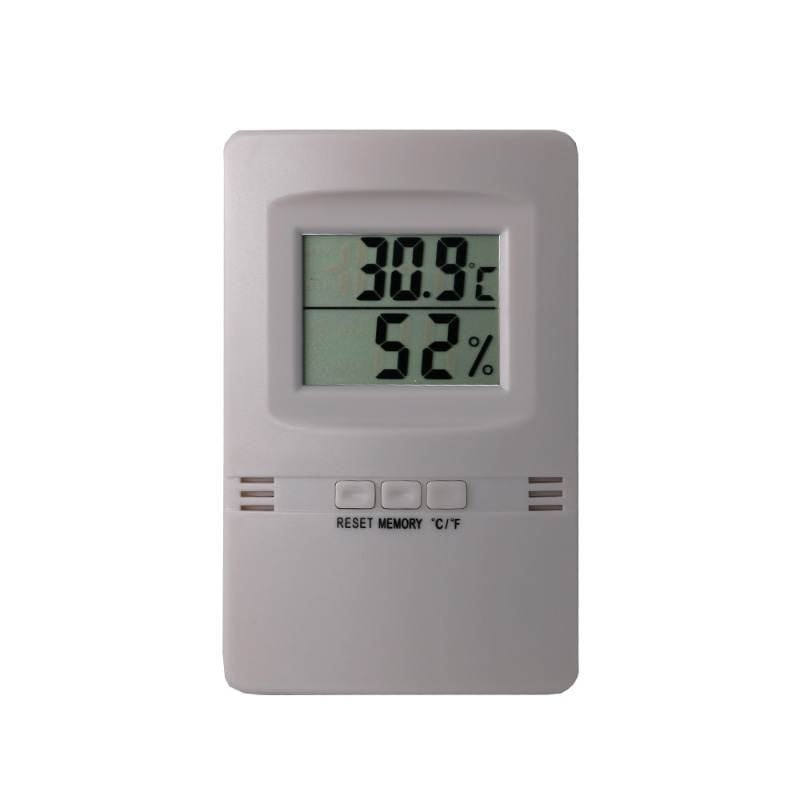 Ultratunn och enkel LCD Digital termometer och hygrometer + -1C + -5% RH Hygrothermograph