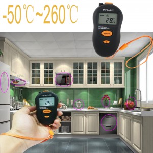 Wearable Safe Conevinetive Wireless Wireless Infrared Thermometer Multi-realtidsövervakningstemperaturtermometer