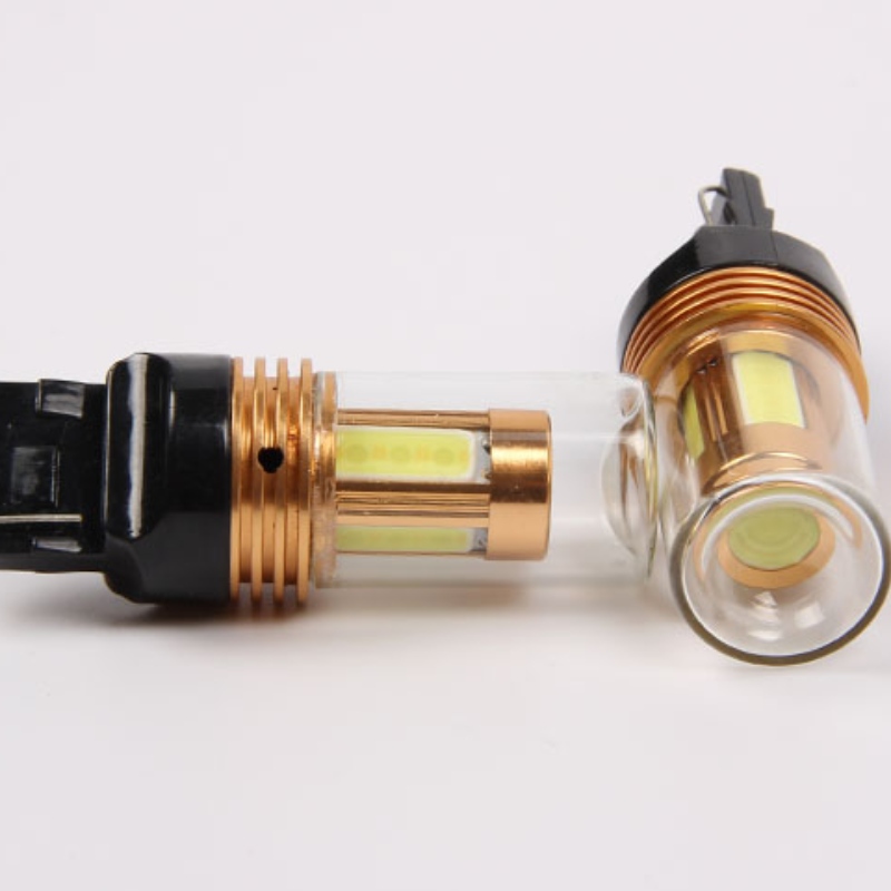 ny design bil blinkljus 7,5 w cob med lock bil backa upp och blinkljus w21w t20 7440 ledljus
