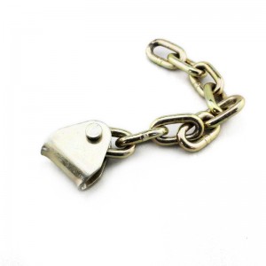 Kedjanslutningsspärr U-fäste gulpläterad