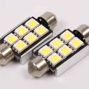 5050 6smd canbus felfri 36mm auto bil led festoon light led interiörljus