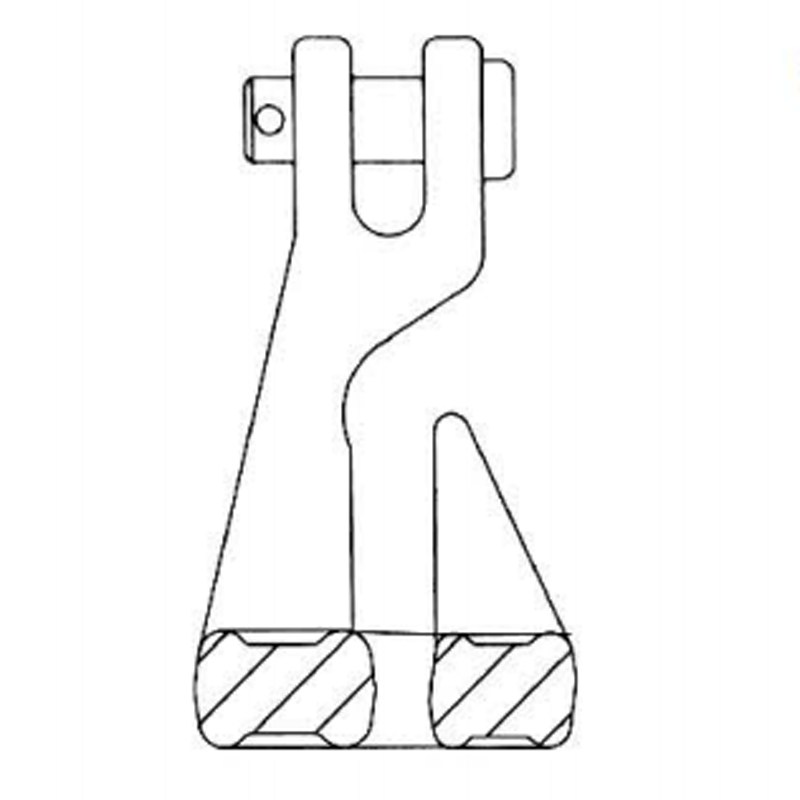 Smidd legering Clevis Grab Bend Hook