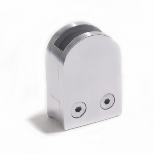 Glasklämma av rostfritt stål D-typ med tallrik