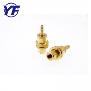 Högprecisionstryck Anpassade små metalldelar snabbhydraulisk koppling