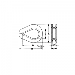 Extra kraftig G-414 galvaniserad fingerborg