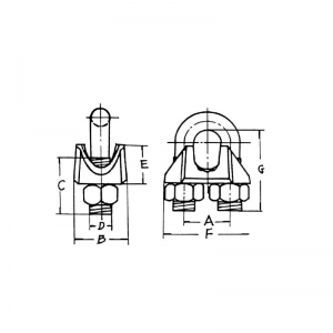 Zinkpläterad USA-typ formbart trådklipp