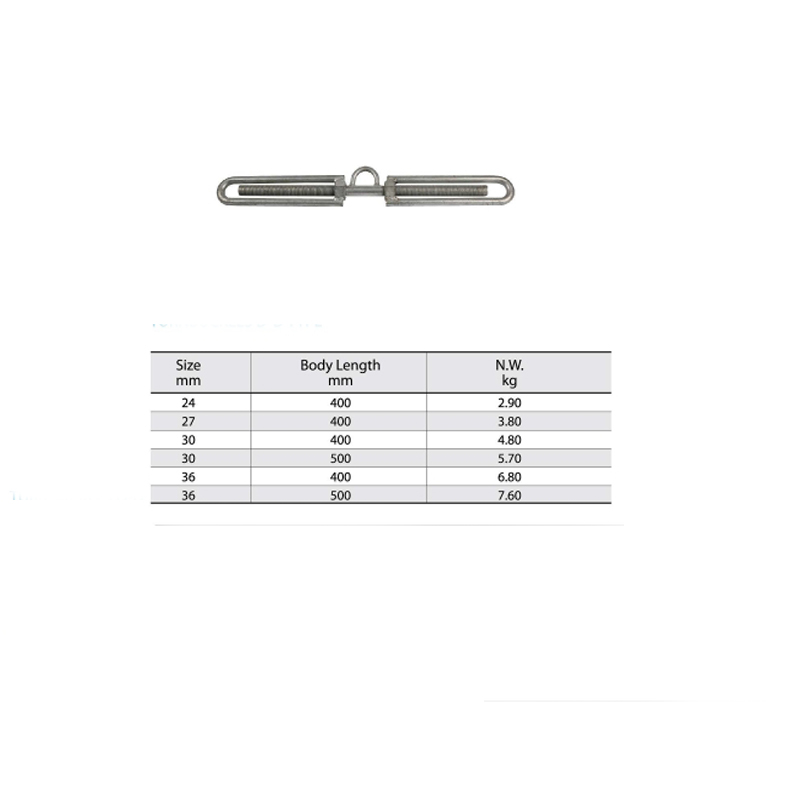 D-D Type Hamburg Lashing Turnbuckle Självfärg