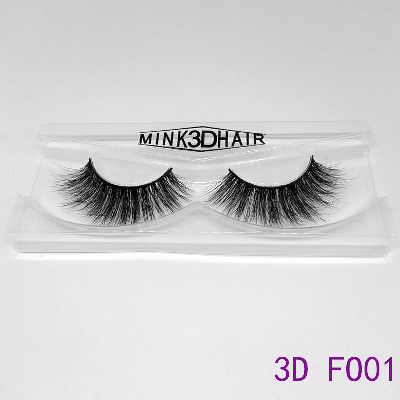 3D Mink-ögonfransar