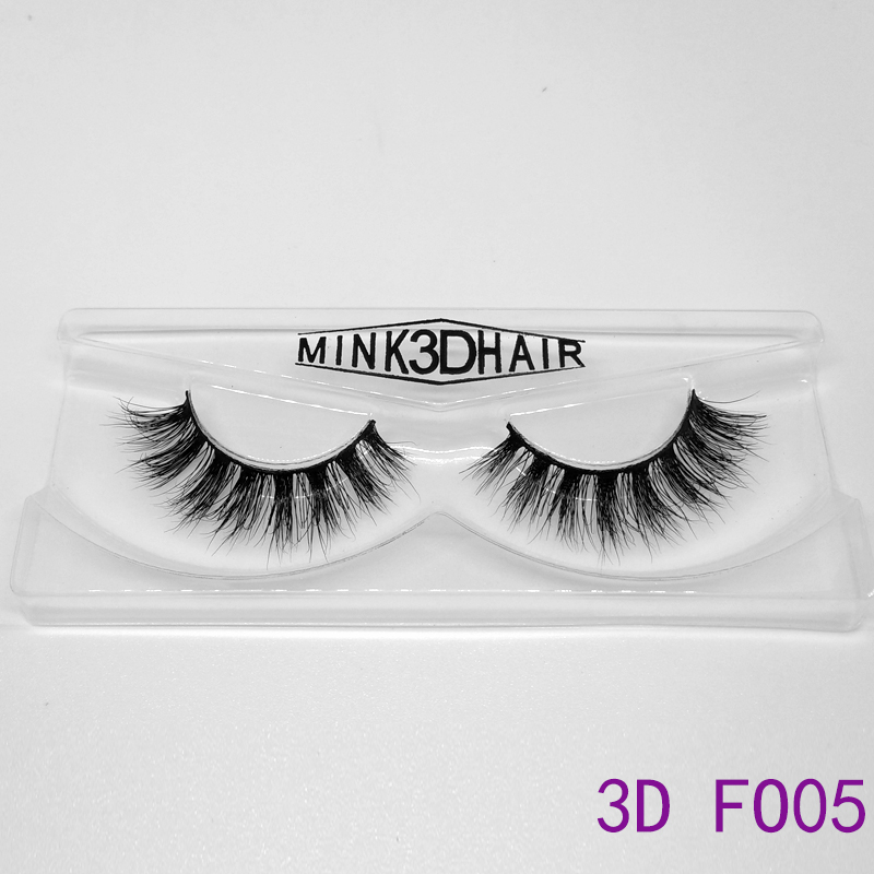 3D tjocka minkögonfransar
