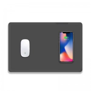 KPS-HBQ22 2in1 Custom QI 5W högkvalitativ tunn tunn musmatta trådlös laddare