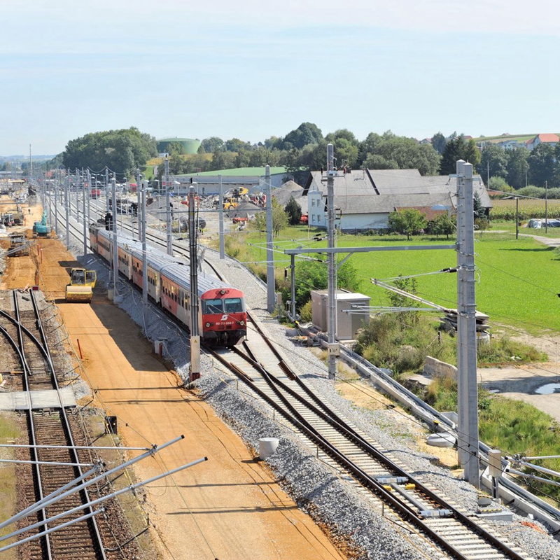 Järnvägsspår och portaler