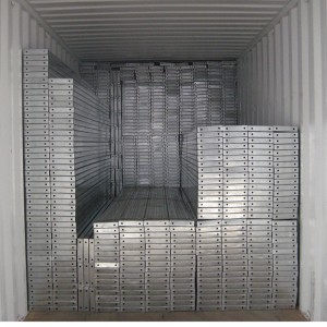 210 Bredd galvaniserad byggnadsställning av metall med 10 mm hål