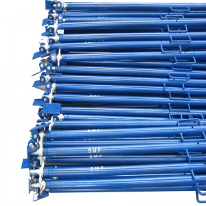 Scaffolding Wall Push Pull Prop Painted Blue