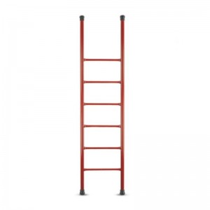 Byggnadsställning rörformigt stålsteg målad