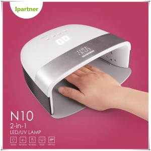N10 Nageltorkare, 48W LED UV nagellampa för gel nagellack med sensor och timerinställning av Ipartner