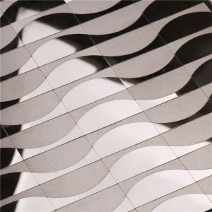 Moderna dimensioner Wave Design Tile för Hall HSW18044