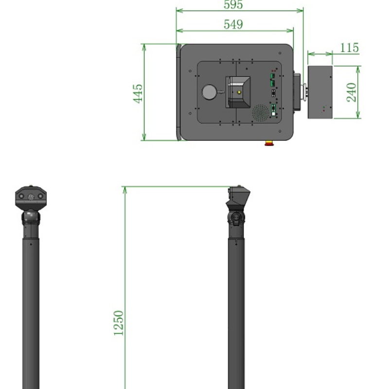 fjärrkontrollens fabrikspatrolrobot