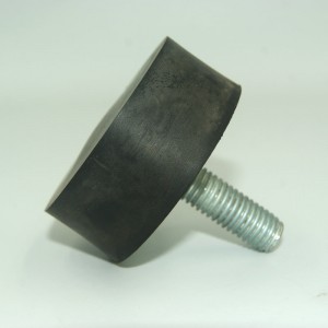 Anpassad gummi stötdämpare av manlig typ med skruv för maskiner