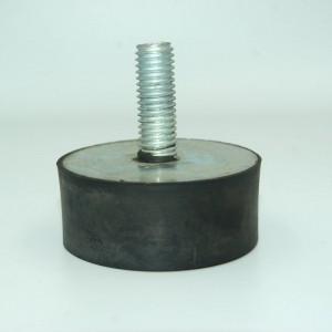 Anpassad gummi stötdämpare av manlig typ med skruv för maskiner
